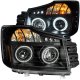 Nissan Titan 2008-2013 Projector Headlights Black CCFL Halo LED