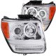 Dodge Nitro 2007-2011 Projector Headlights Chrome CCFL Halo LED