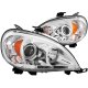 Mercedes Benz M Class 1998-2001 Projector Headlights Chrome Halo