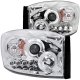 Dodge Ram 3500 2006-2009 Projector Headlights Chrome Halo LED