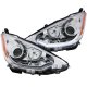 Toyota Prius c 2012-2013 Projector Headlights Chrome LED Bar