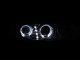 Honda Accord 1994-1997 Projector Headlights Chrome Halo LED