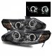 Honda Civic Sedan 2006-2011 Projector Headlights Black Halo LED DRL