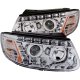 Hyundai Santa Fe 2007-2009 Projector Headlights Chrome LED Strip