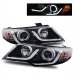 Kia Forte 2010-2013 Projector Headlights Black CCFL Halo LED DRL Strip