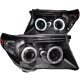 Toyota Land Cruiser 2008-2010 Black Projector Headlights CCFL Halo LED