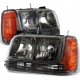 GMC Yukon Denali 1999-2000 Smoked Euro Headlights