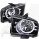 Ford Mustang 2005-2009 Black LED Halo Euro Headlights