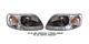 Ford F150 1997-2003 Smoked Euro Headlights with LED City Lights