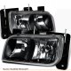 Cadillac Escalade 1999-2000 Black Euro Headlights