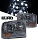Ford F250 Super Duty 1999-2004 Smoked Euro Headlights