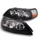 Lincoln Town Car 2003-2004 Black Euro Headlights