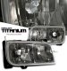 GMC Yukon Denali 1999-2000 Smoked Euro Headlights