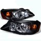 Pontiac G6 2005-2010 Black Euro Headlights