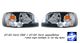 Ford Expedition 1997-2002 Black Euro Headlights with LED City Lights