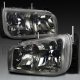 GMC Yukon Denali 1999-2000 Smoked Euro Headlights