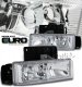 Chevy Astro 1995-2005 Clear Euro Headlights