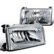 Ford F350 1992-1996 Depo Clear Euro Headlights