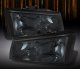 Chevy Silverado 2500HD 2003-2006 Smoked Euro Headlights