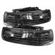 Chevy Tahoe 2000-2006 Black Euro Headlights