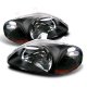 Honda Civic 1996-1998 Black Euro Headlights