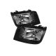 VW Jetta 1999-2005 Black Crystal Euro Headlights