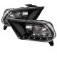 Ford Mustang 2010-2014 Black Euro Headlights with LED