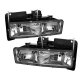 GMC Suburban 1992-1999 Clear Crystal Euro Headlights