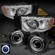 Dodge Ram 2002-2005 Clear Euro Headlights and Halo Projector Fog Lights