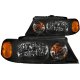 Lincoln Navigator 1998-2002 Black Euro Headlights