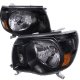 Toyota Tacoma 2005-2011 Black Headlights