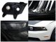 Ford Mustang 2010-2014 Black Smoked Clear Headlights