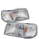 Ford Ranger 1993-1997 Chrome Headlights One Piece