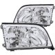 Mercedes Benz S Class Sedan 1992-1999 Euro Headlights Chrome