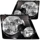 Ford Explorer 2002-2005 Crystal Headlights Black