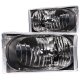 Ford F350 Super Duty 1999-2004 Crystal Headlights Black