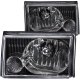 Ford Mustang 1987-1993 Crystal Headlights Black