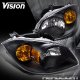 Chevy Cobalt 2005-2010 Headlights with Black Housing