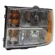 GMC Sierra 2500HD 2007-2010 Left Driver Side Replacement Headlight