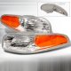 Chevy Corvette 1997-2004 Clear Front Bumper Lights