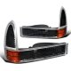 Ford F350 Super Duty 1999-2004 Black Bumper Lights and Corner Lights