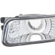 GMC Sierra 1500HD 2001-2007 Chrome Bumper Lights