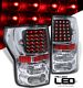 Toyota Tundra 2007-2011 Black and Clear LED Tail Lights
