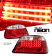 BMW E38 7 Series 1995-2001 Red and Clear Neon Tube LED Tail Lights