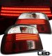 BMW E39 5 Series 1997-2000 Red and Clear LED Tail Lights
