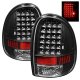 Plymouth Voyager 1996-2000 Black LED Tail Lights