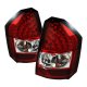 Chrysler 300C 2008-2010 Red and Clear LED Tail Lights