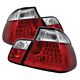 BMW E46 Sedan 3 Series 1999-2001 Red and Clear LED Tail Lights