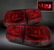 VW Touareg 2003-2007 Red and Smoked LED Tail Lights