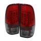 Ford F550 Super Duty 1999-2007 Red and Smoked LED Tail Lights